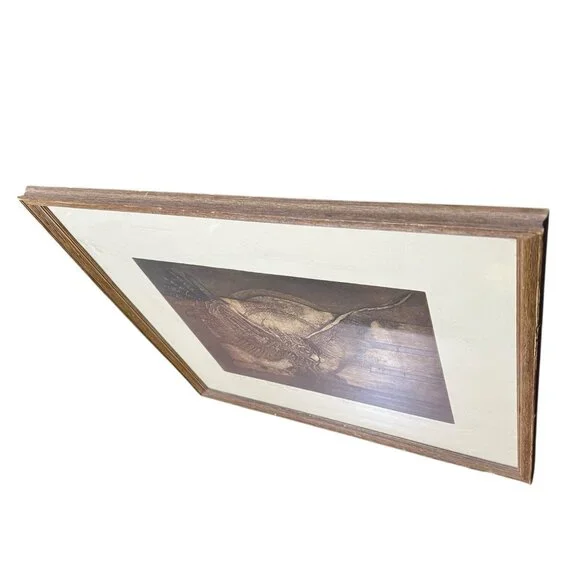 Vintage Artists Proof Etching “Night flight Owly Bird” Signed JR K- 1970’s-80’s - Picture 3 of 10